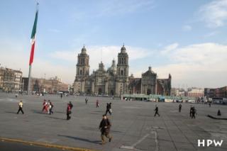 Mexico City, der Zocalo-Platz und die größte Lateinamerikanische Kathedrale