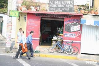 Mexico City, eine Werkstatt zur Reperatur elektrischer Geräte
