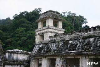 Palenque - Der Palast - Der Turm wurde als Observatorium genutzt