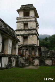 Palenque-Der Palast-Der Turm wurde als Observatorium genutzt