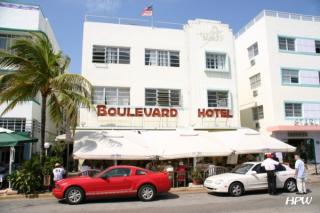Miami Beach, Art Déco am Ocean Drive, Hotel Boulevard